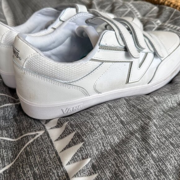 Vans ComfyCush White Leather Velcro Strap Sneakers – Men’s Size 12 - Picture 7 of 11